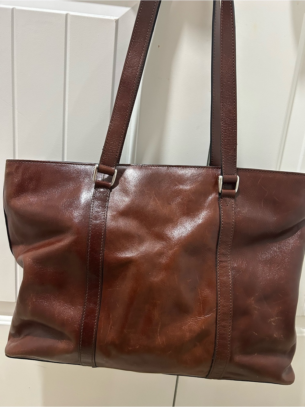 Wilsons Leather Brown Leather Shoulder Tote